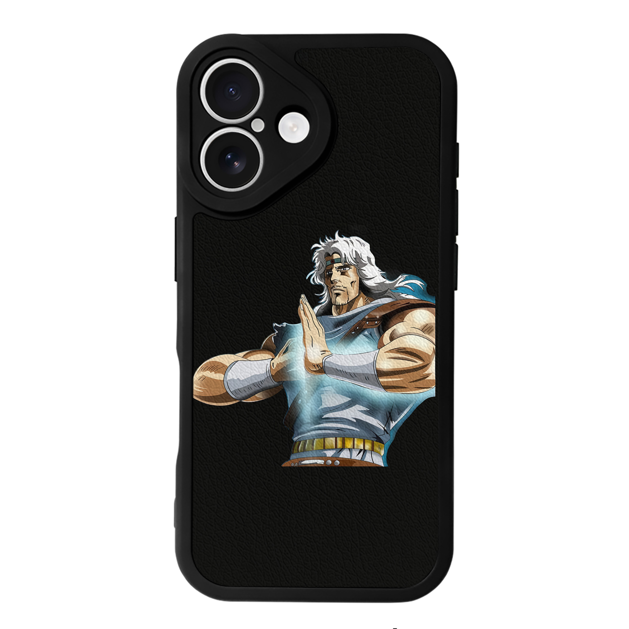 （画像用） 北斗の拳 Fist of the North Star 【iPhone 16シリーズ対応】シリコンスマホケース（レザー調） 材質：シリコン